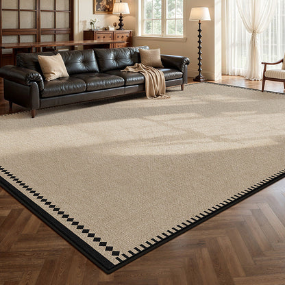 Nordique Cloud Faux Cashmere Rug – Scandinavian Ivory Non-Slip Area Rug