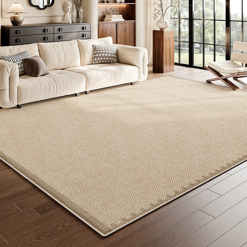 Nordique Cloud Faux Cashmere Rug – Scandinavian Ivory Non-Slip Area Rug