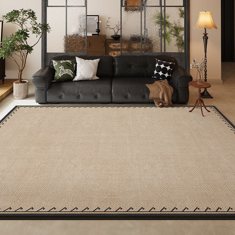 Heritage Loop Vintage Area Rug – Champagne Beige Waterproof Non-Slip Rug