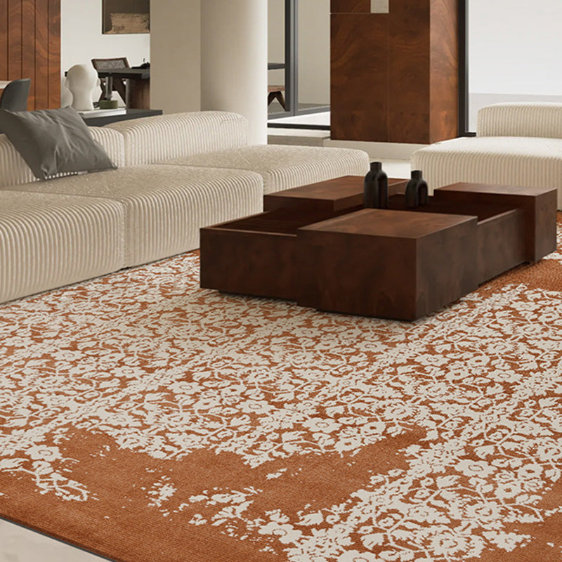 Earth & Vine High-Low Area Rug – Terracotta and Sage Textured Non-Slip Rug