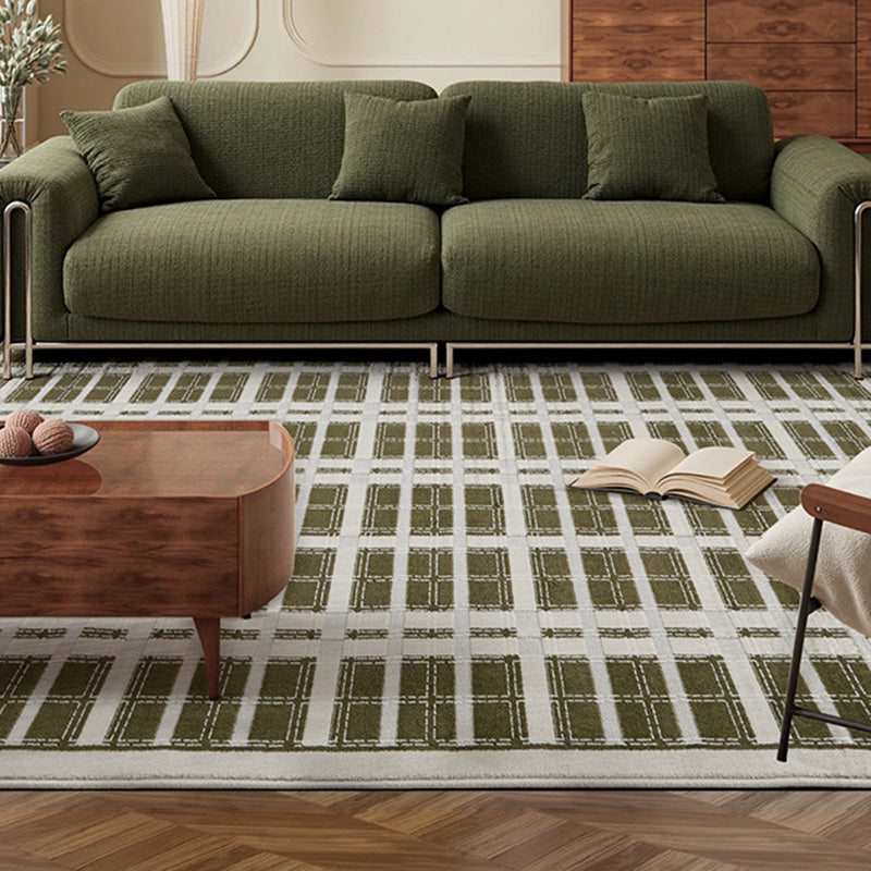 Earth & Vine High-Low Area Rug – Terracotta and Sage Textured Non-Slip Rug
