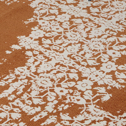 Earth & Vine High-Low Area Rug – Terracotta and Sage Textured Non-Slip Rug