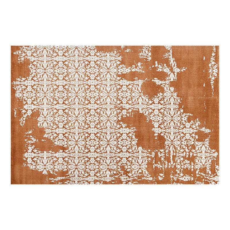 Earth & Vine High-Low Area Rug – Terracotta and Sage Textured Non-Slip Rug