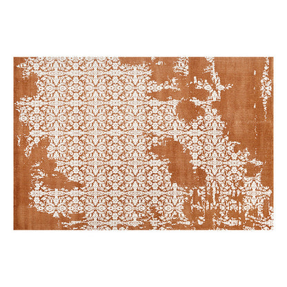 Earth & Vine High-Low Area Rug – Terracotta and Sage Textured Non-Slip Rug