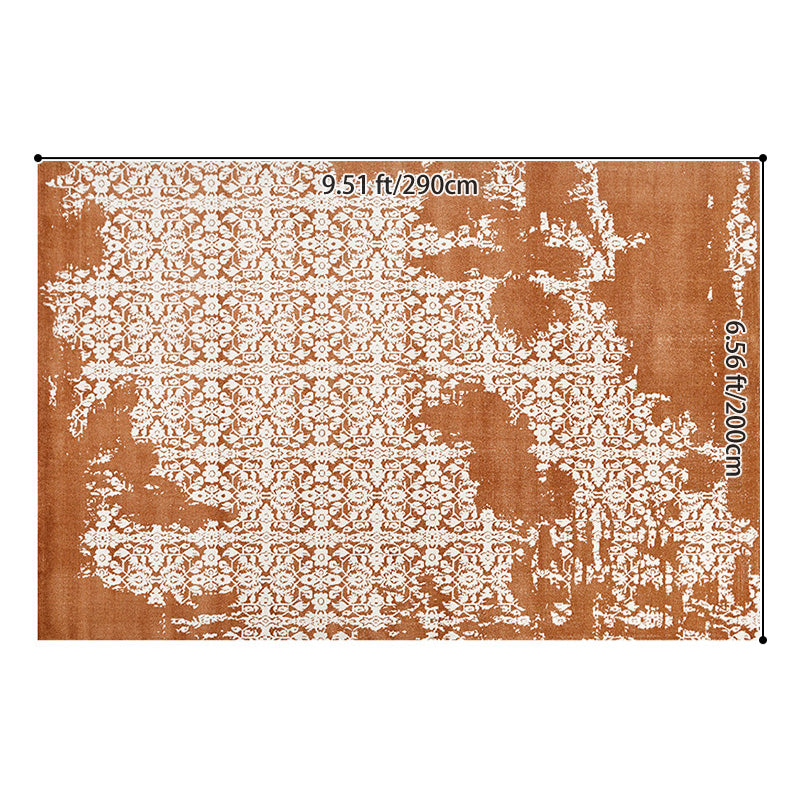 Earth & Vine High-Low Area Rug – Terracotta and Sage Textured Non-Slip Rug