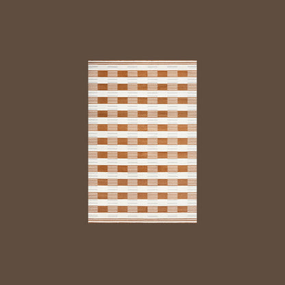 Earth & Vine High-Low Area Rug – Terracotta and Sage Textured Non-Slip Rug