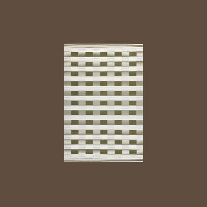 Earth & Vine High-Low Area Rug – Terracotta and Sage Textured Non-Slip Rug