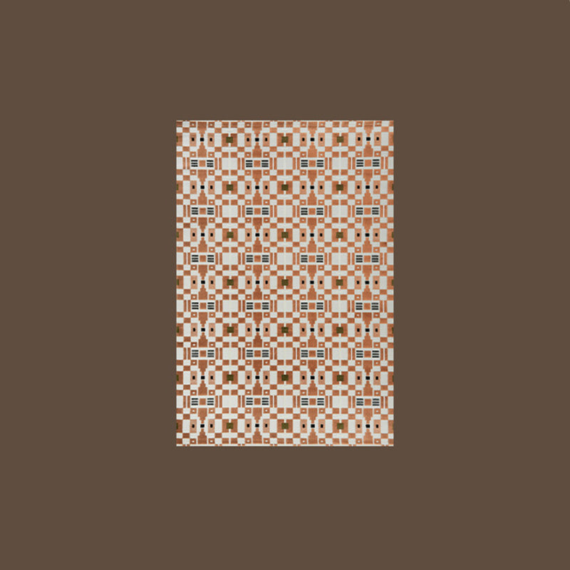 Earth & Vine High-Low Area Rug – Terracotta and Sage Textured Non-Slip Rug