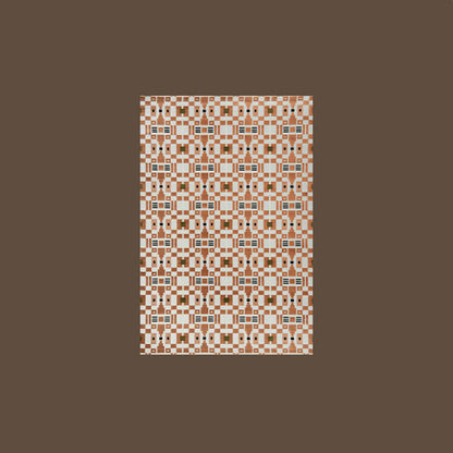 Earth & Vine High-Low Area Rug – Terracotta and Sage Textured Non-Slip Rug