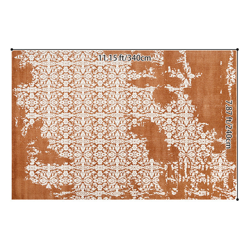 Earth & Vine High-Low Area Rug – Terracotta and Sage Textured Non-Slip Rug