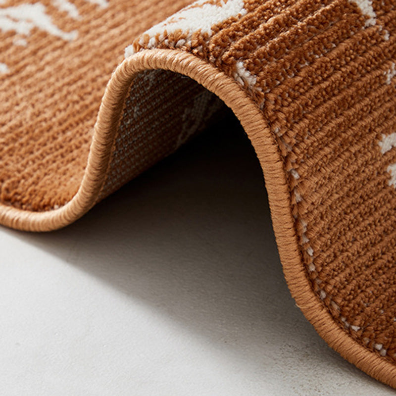 Earth & Vine High-Low Area Rug – Terracotta and Sage Textured Non-Slip Rug
