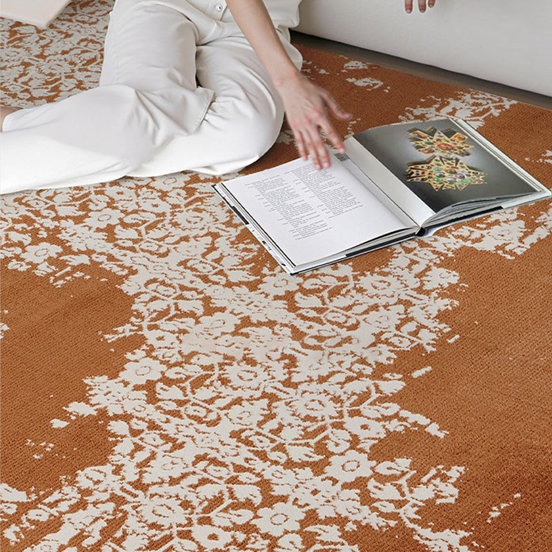 Earth & Vine High-Low Area Rug – Terracotta and Sage Textured Non-Slip Rug