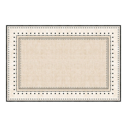 Nordique Cloud Printed Area Rug – Ivory Faux Cashmere Non-Slip Living Room Rug