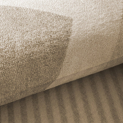 Serene Wave Scalloped Edge Area Rug – Ivory Vintage Print Waterproof Rug