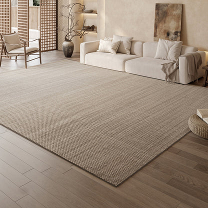 Nordic Serenity Wool Nylon Blend Rug – Warm Oatmeal Artisan Loop Pile Area Rug