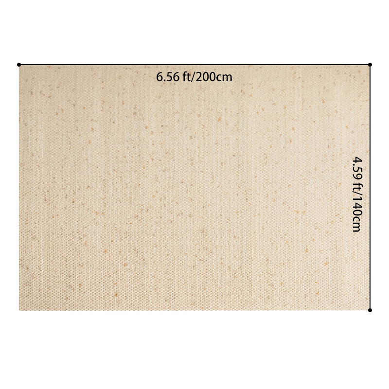 Nordic Serenity Wool Nylon Blend Rug – Warm Oatmeal Artisan Loop Pile Area Rug