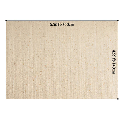 Nordic Serenity Wool Nylon Blend Rug – Warm Oatmeal Artisan Loop Pile Area Rug
