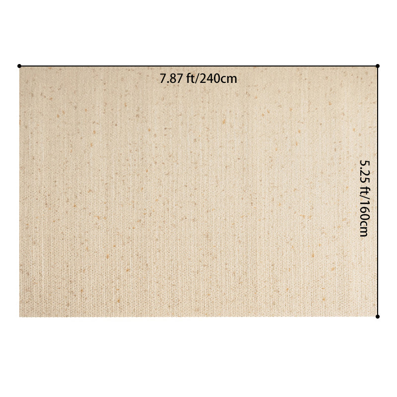 Nordic Serenity Wool Nylon Blend Rug – Warm Oatmeal Artisan Loop Pile Area Rug