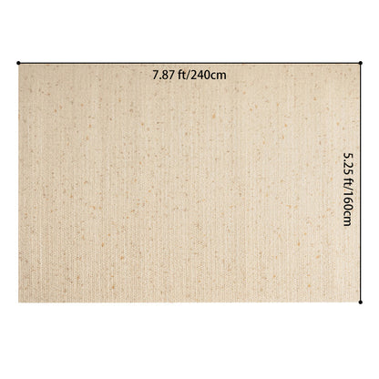 Nordic Serenity Wool Nylon Blend Rug – Warm Oatmeal Artisan Loop Pile Area Rug