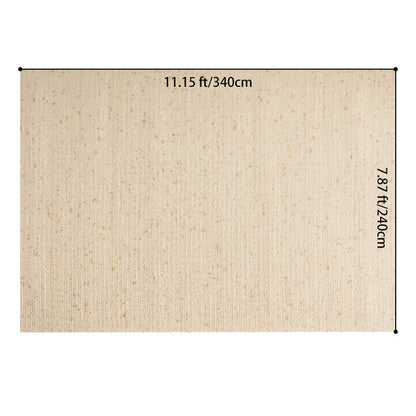 Nordic Serenity Wool Nylon Blend Rug – Warm Oatmeal Artisan Loop Pile Area Rug