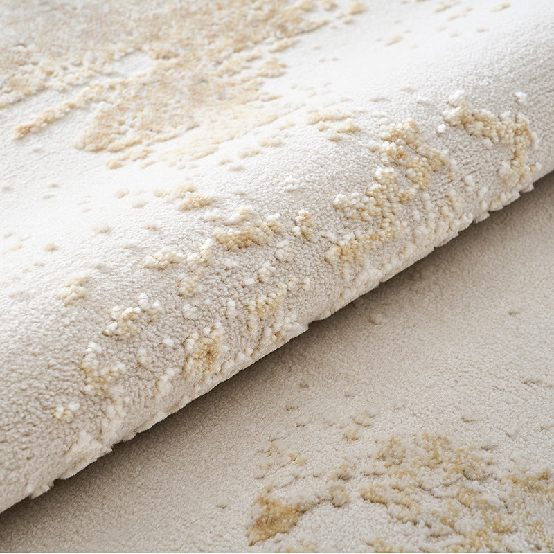 Zen Horizon Japandi Area Rug – Ivory 3D High-Low Sculpted Texture Rug