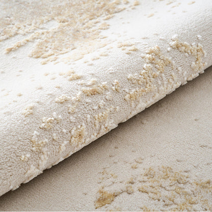 Zen Horizon Japandi Area Rug – Ivory 3D High-Low Sculpted Texture Rug