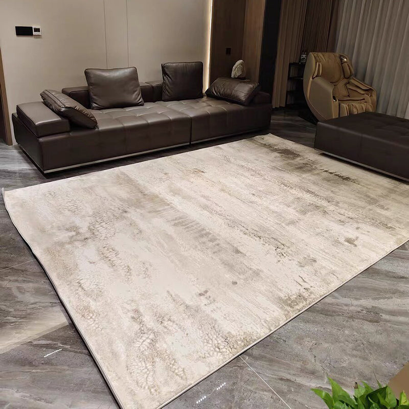 Zen Horizon Japandi Area Rug – Ivory 3D High-Low Sculpted Texture Rug