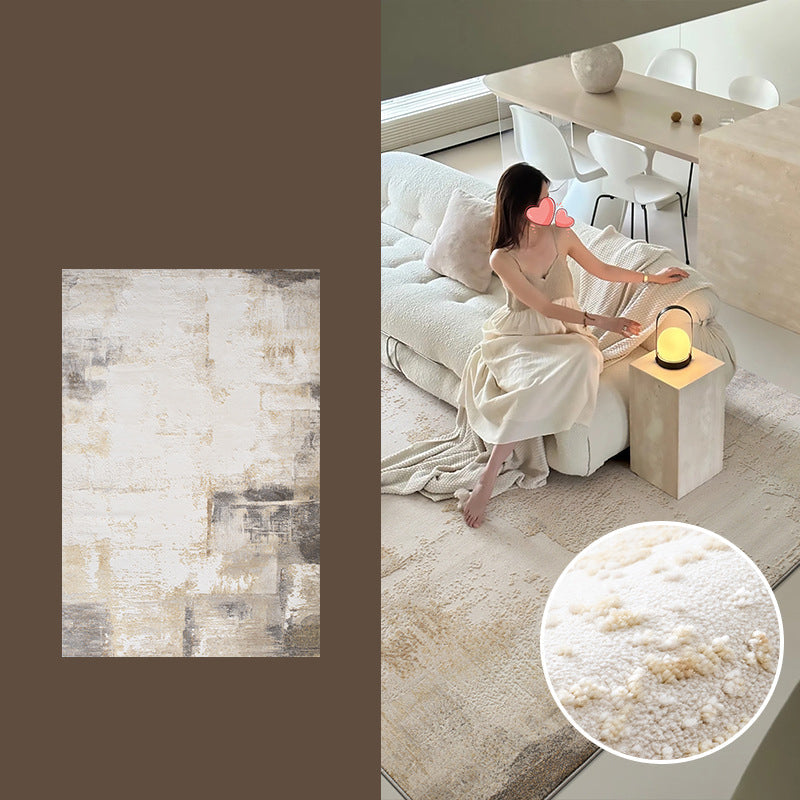 Zen Horizon Japandi Area Rug – Ivory 3D High-Low Sculpted Texture Rug