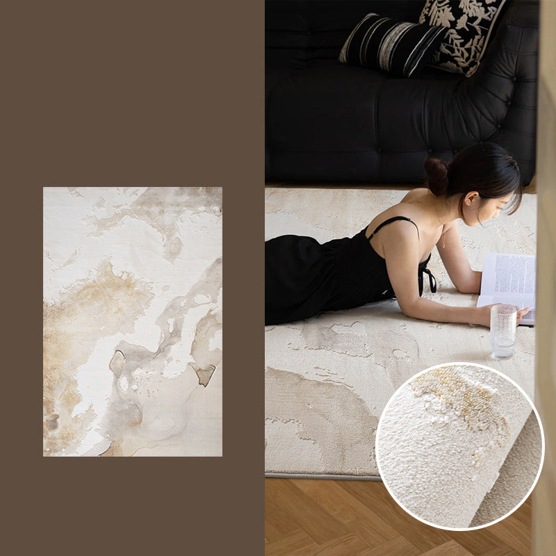 Zen Horizon Japandi Area Rug – Ivory 3D High-Low Sculpted Texture Rug