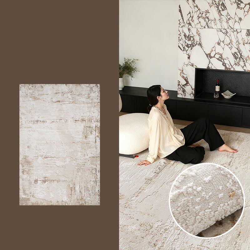 Zen Horizon Japandi Area Rug – Ivory 3D High-Low Sculpted Texture Rug
