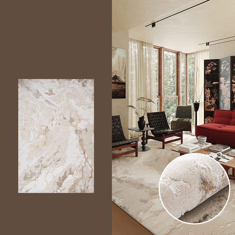 Zen Horizon Japandi Area Rug – Ivory 3D High-Low Sculpted Texture Rug