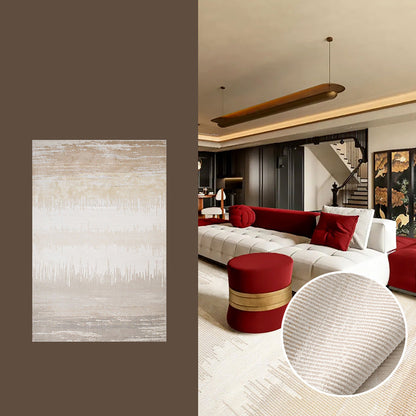 Zen Horizon Japandi Area Rug – Ivory 3D High-Low Sculpted Texture Rug