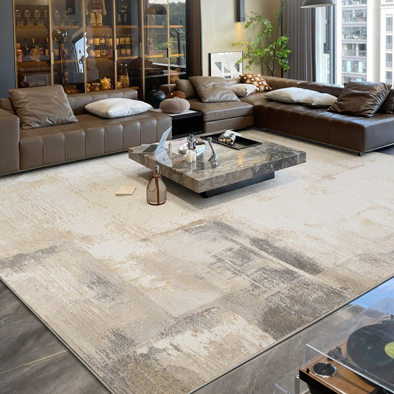 Zen Horizon Japandi Area Rug – Ivory 3D High-Low Sculpted Texture Rug