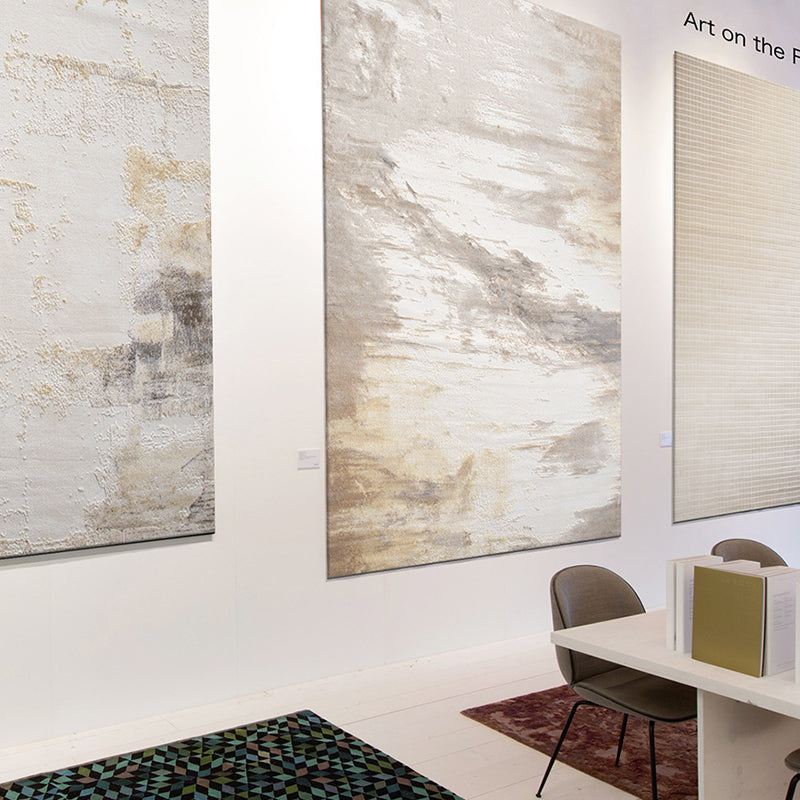 Zen Horizon Japandi Area Rug – Ivory 3D High-Low Sculpted Texture Rug