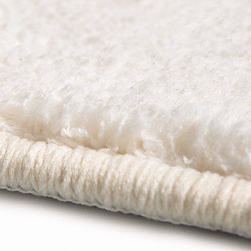 Wonder-Round Kids Area Rug – Faux Cashmere Round Play Rug, Non-Slip