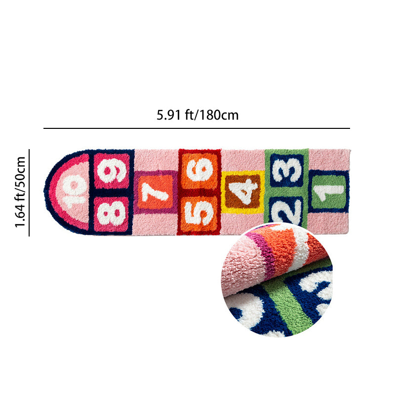 Meow-Gaze Carved Tufted Kids Rug – 3D Cat Pattern Non-Slip Rug