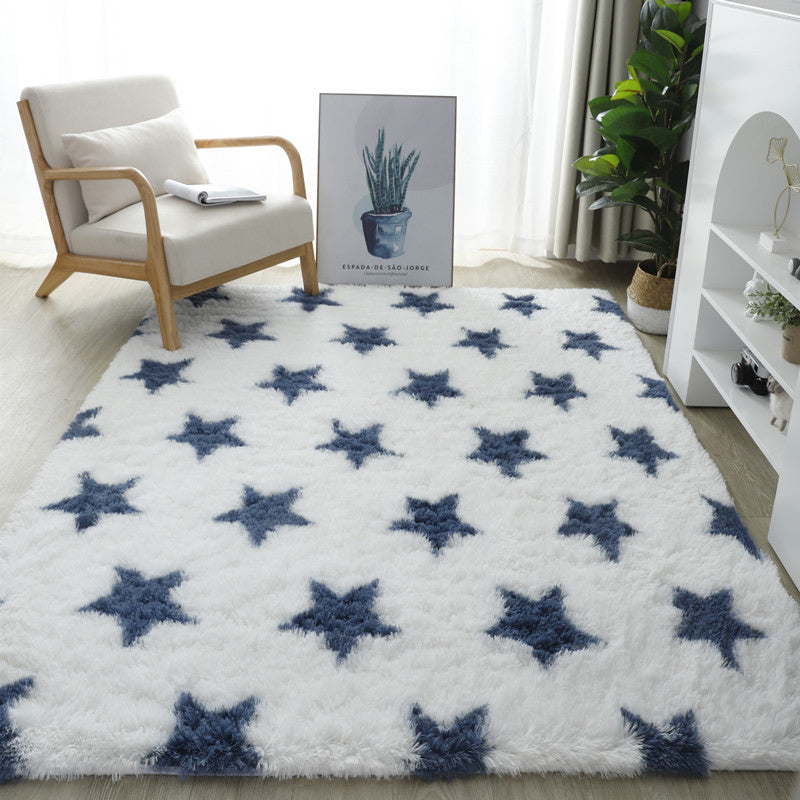 Faux Silk Wool Area Rug – Plush Reversible Rug for Living Room and Bedroom