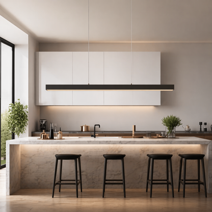 Linear LED Island Pendant | Modern Kitchen Bar Light