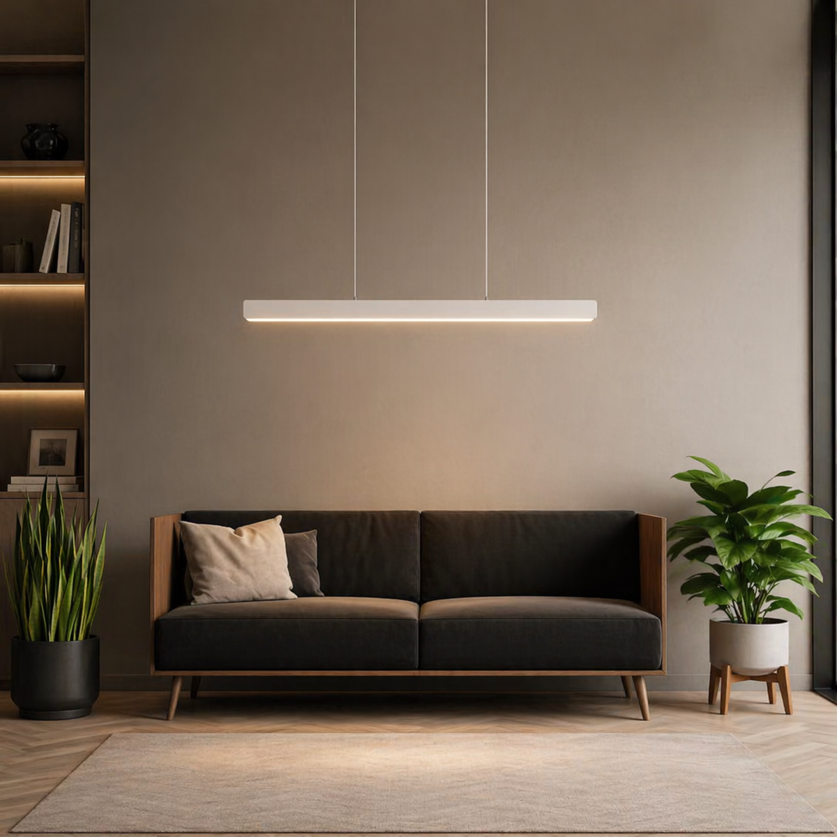 Linear LED Island Pendant | Modern Kitchen Bar Light