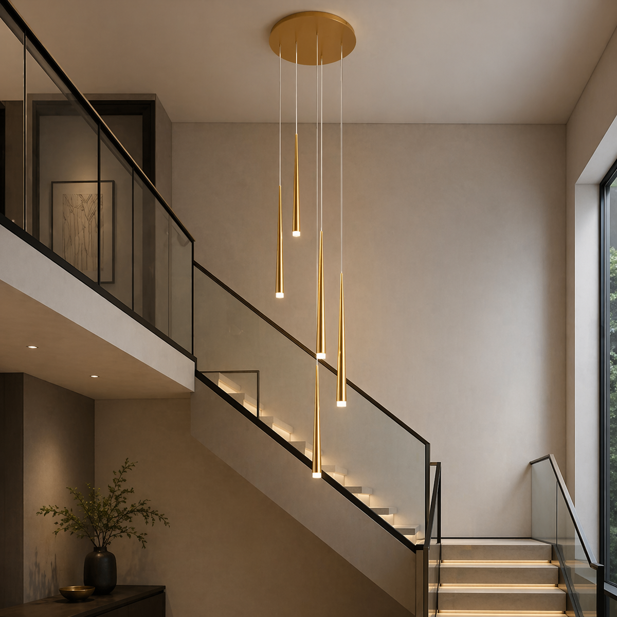 Nordic Flush Mount Ceiling Light | Dimmable LED 6-68 Heads