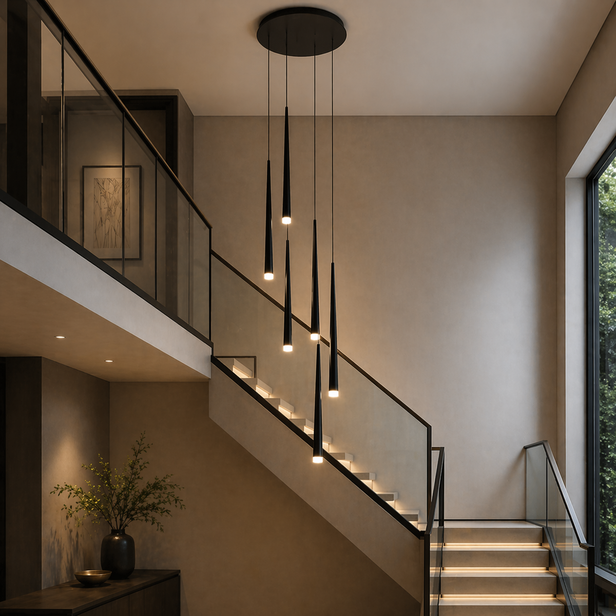 Nordic Flush Mount Ceiling Light | Dimmable LED 6-68 Heads