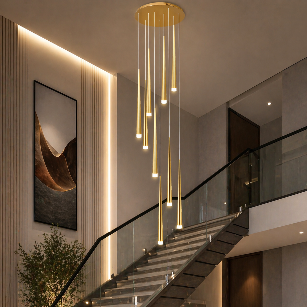Nordic Flush Mount Ceiling Light | Dimmable LED 6-68 Heads