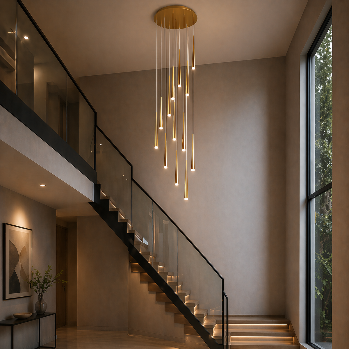 Nordic Flush Mount Ceiling Light | Dimmable LED 6-68 Heads