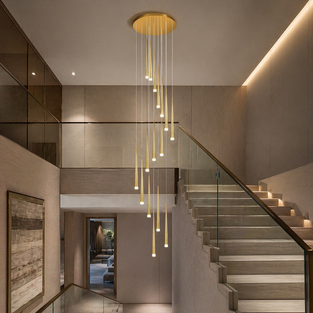 Nordic Flush Mount Ceiling Light | Dimmable LED 6-68 Heads