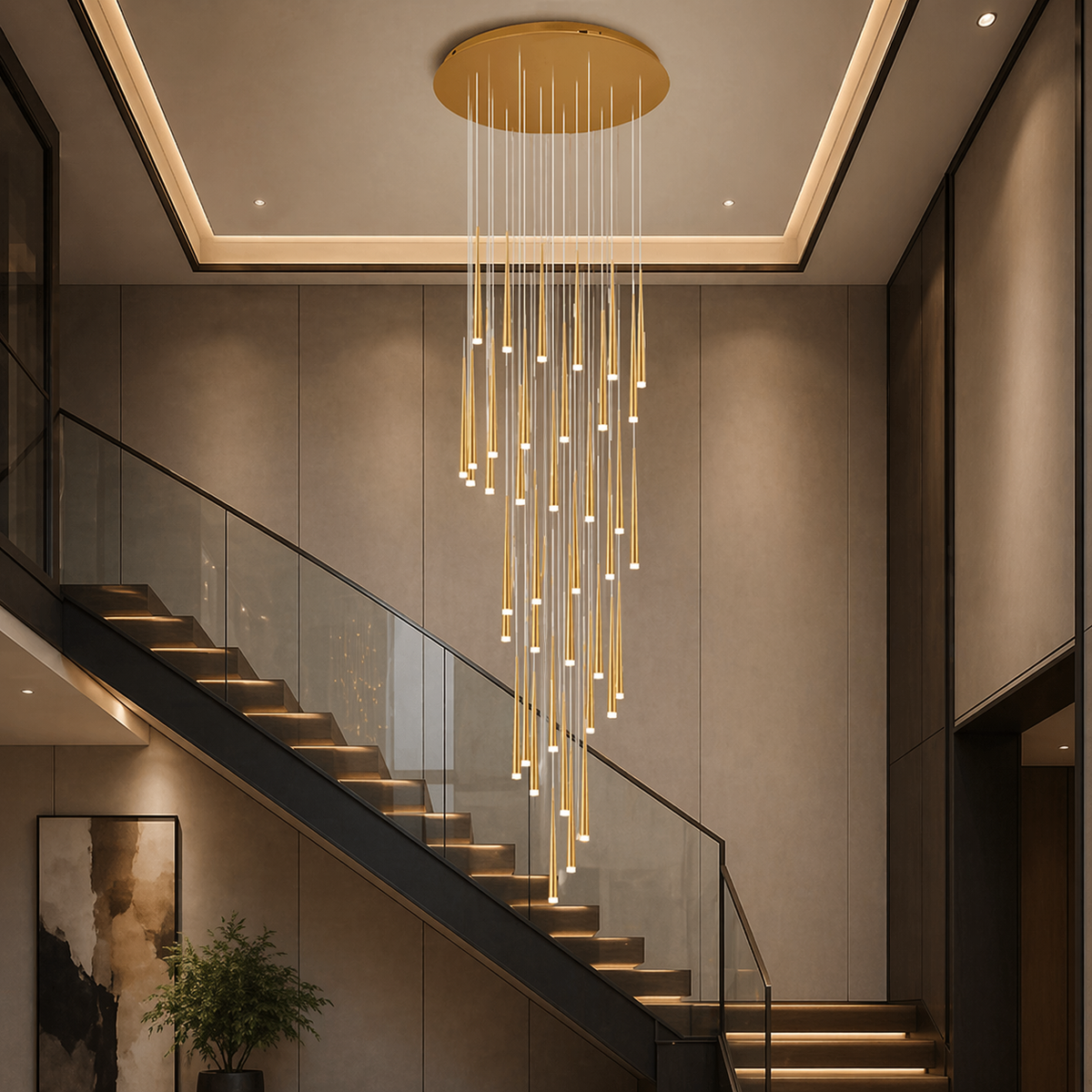 Nordic Flush Mount Ceiling Light | Dimmable LED 6-68 Heads