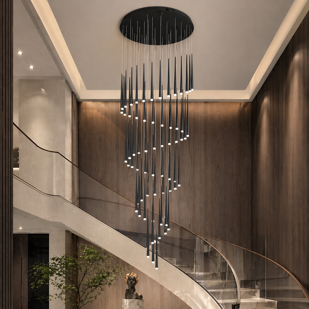 Nordic Flush Mount Ceiling Light | Dimmable LED 6-68 Heads