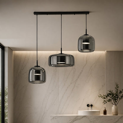 Hand-Blown Glass Pendant Light | Modern Multi-Shade Fixture