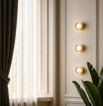 Dimple Glass Wall Light | Smart Sensor Aluminum 3000K Sconce