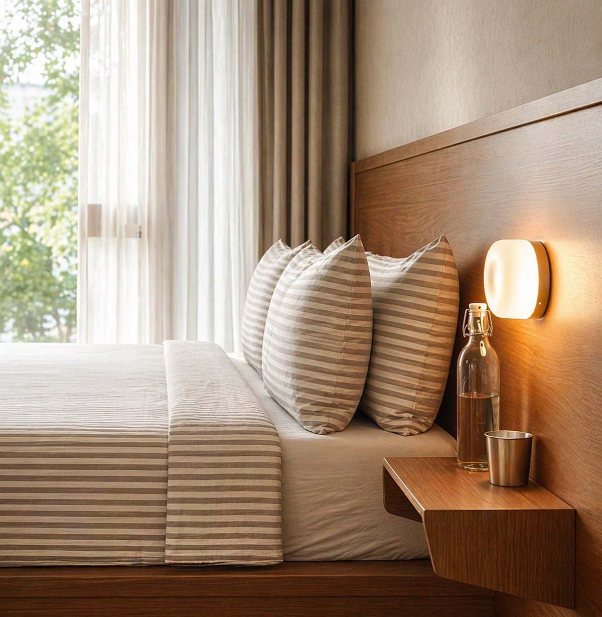 Dimple Glass Wall Light | Smart Sensor Aluminum 3000K Sconce