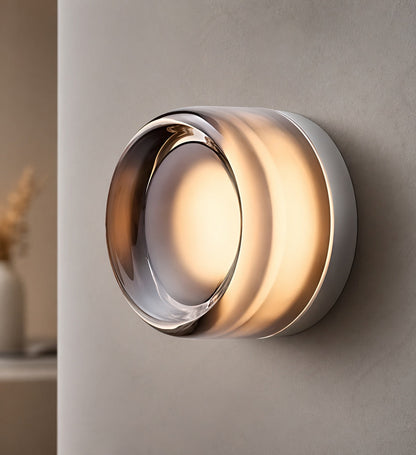 Dimple Glass Wall Light | Smart Sensor Aluminum 3000K Sconce